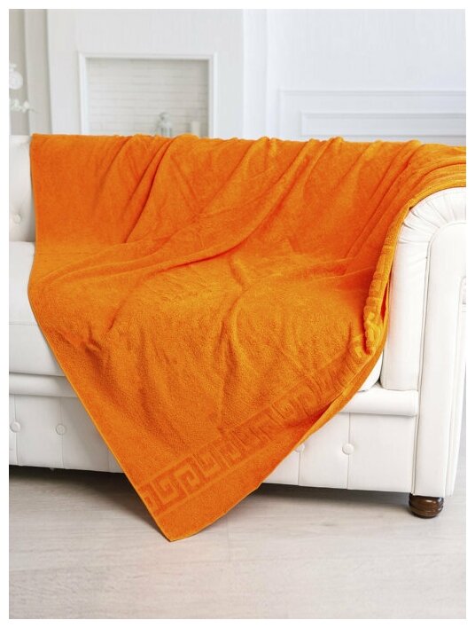 фото Простыня махровая 150х200 Апельсин