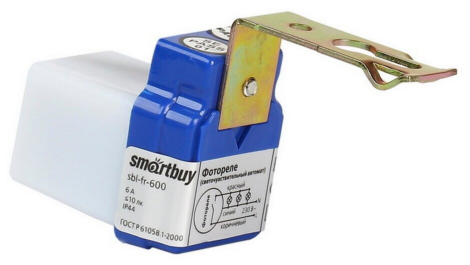 Smartbuy фотореле (датчик освещенности) 6А 1400W IP44 sbl-fr-600 (арт 582568)