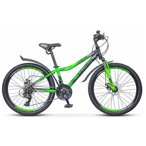 Велосипед STELS Navigator-410 MD -13 21sp -19гV010 черный-зеленый 1482000₽