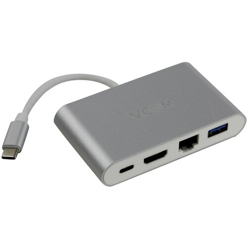 Кабель-адаптер USB3.1 Type-CM-->HDMI+USB3.0+RJ45+PD charging VCOM адаптер apple usb usb type c 0 1 м белый mj1m2zm a