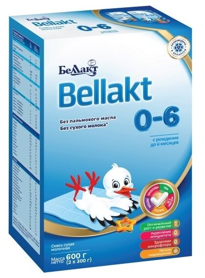 Молочная смесь Беллакт "Bellakt 0-6" с рождения 600 г