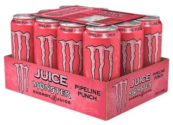 Энергетик Monster Energy Pipeline Punch/Энергетический напиток Монстер Энерджи упак. 12 шт. - фотография № 2