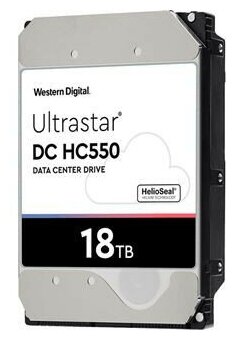 Western Digital Жесткий диск WD Original SAS 3.0 18Tb 0F38353 WUH721818AL5204 Ultrastar DC HC550 (7200rpm) 512Mb 3.5