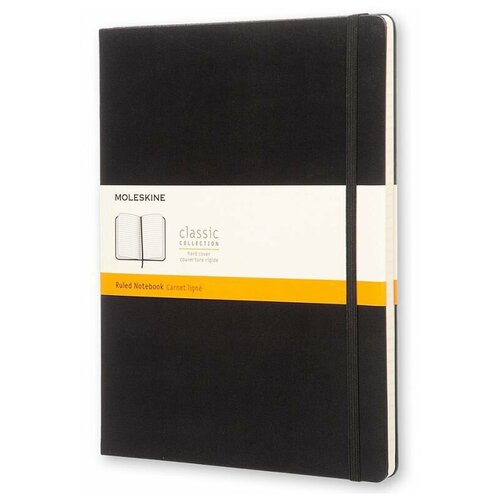 Блокнот Moleskine CLASSIC QP092 XLarge 190х250мм 192стр. нелинованный твердая обложка черный