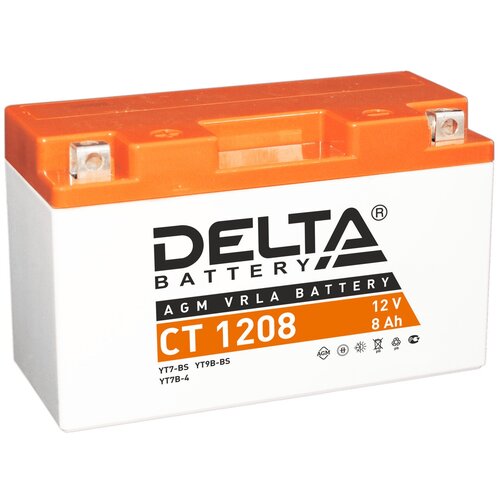 Delta1 DELTA Аккумулятор 8 Ач прямая L+ 150x66x95 EN130 А DELTA CT1208