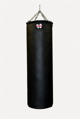 Изображение товара Боксёрский мешок "Рокки" подвесной (экокожа), 130*40 см, 55 кг, чёрный