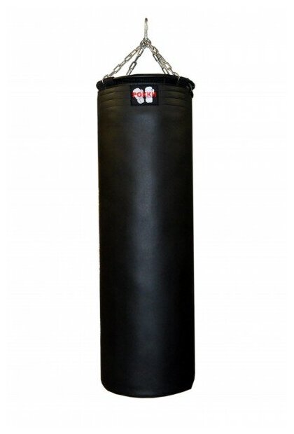 Боксёрский мешок подвесной (экокожа), 120*40 см, 50 кг, чёрный