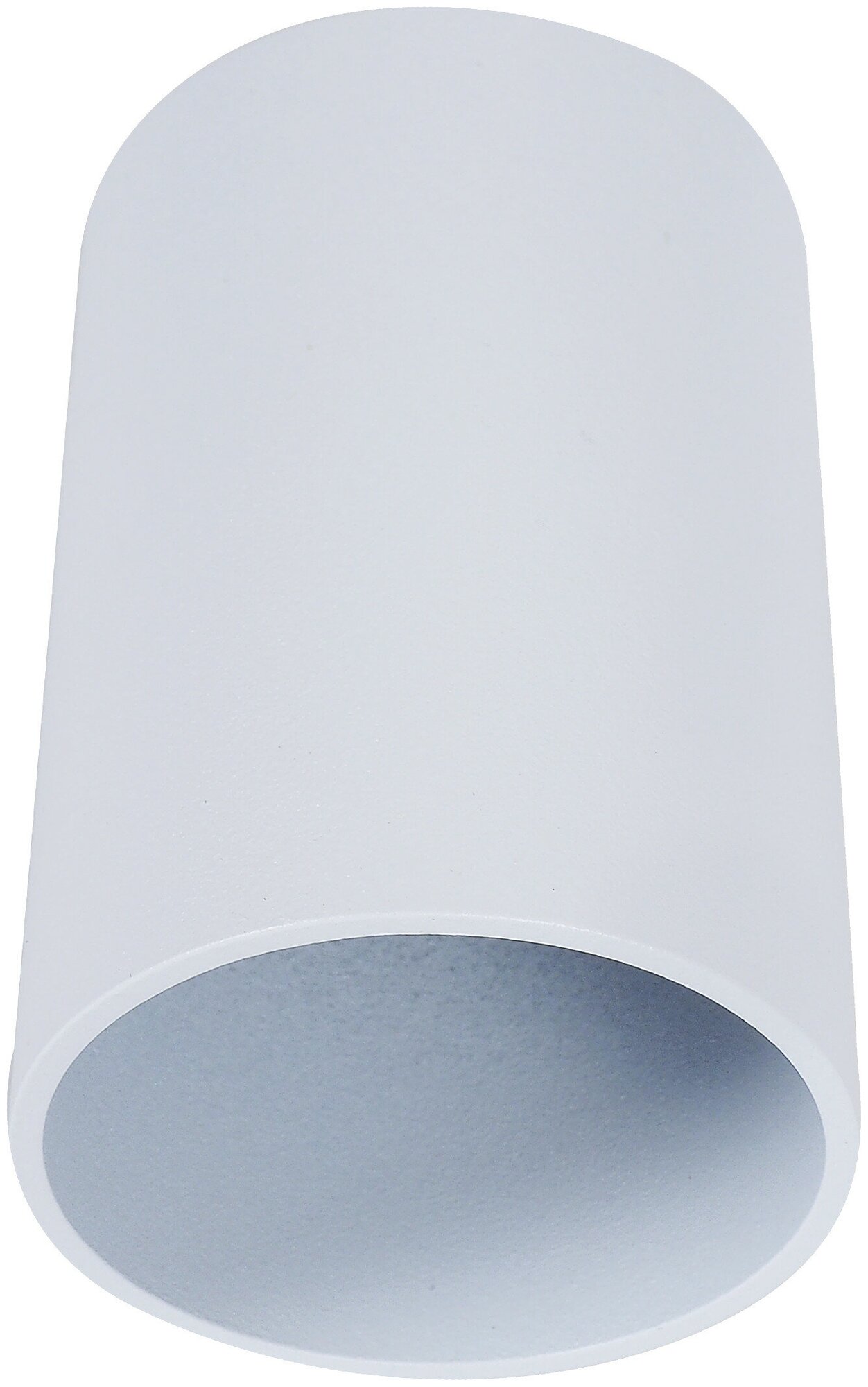 Светильник накладной цилиндрический GU10 8 см цвет белый - фотография № 1