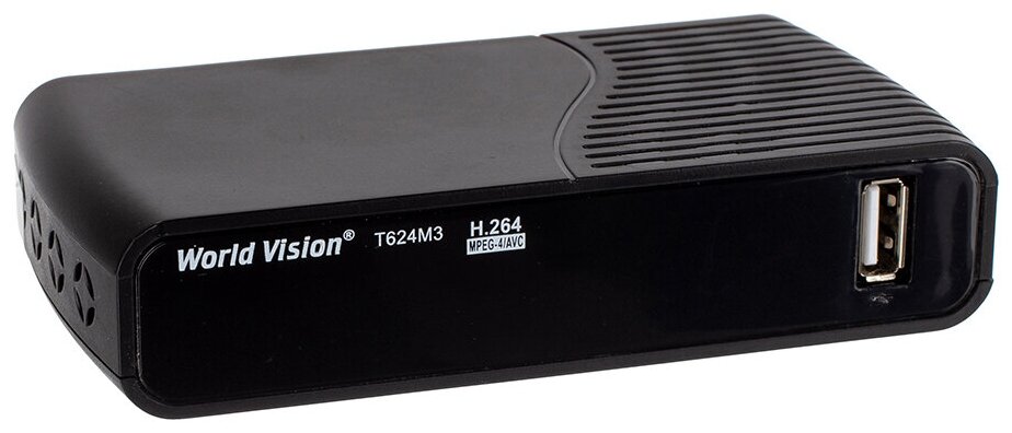 ТВ тюнер/ресивер, DVB-T2, World Vision T624M3