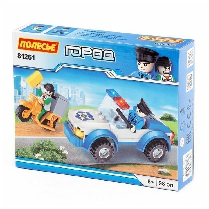 Констр-р Классик Город. Полиция-4 98 эл. в кор. 81261 П-Е/36/ - 525-256