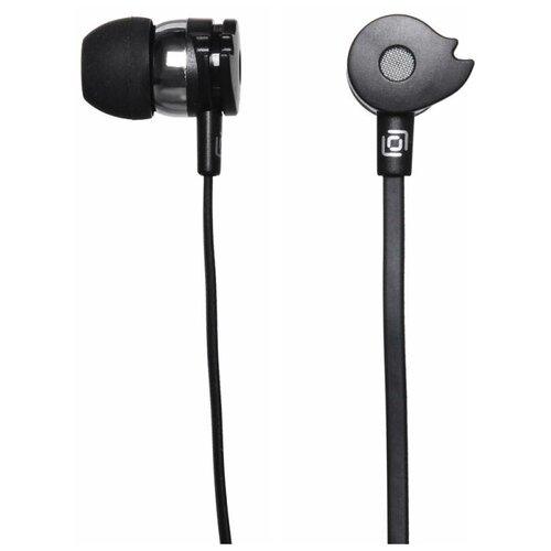 Наушники вкладыши Оклик HP-S-210 11м черный проводные в ушной раковине D1-1B 43000₽