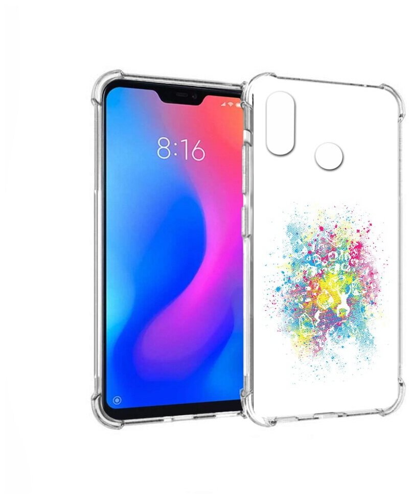 Чехол задняя-панель-накладка-бампер MyPads акварель абстракция для Xiaomi Redmi 6 Pro/Xiaomi Mi A2 Lite противоударный