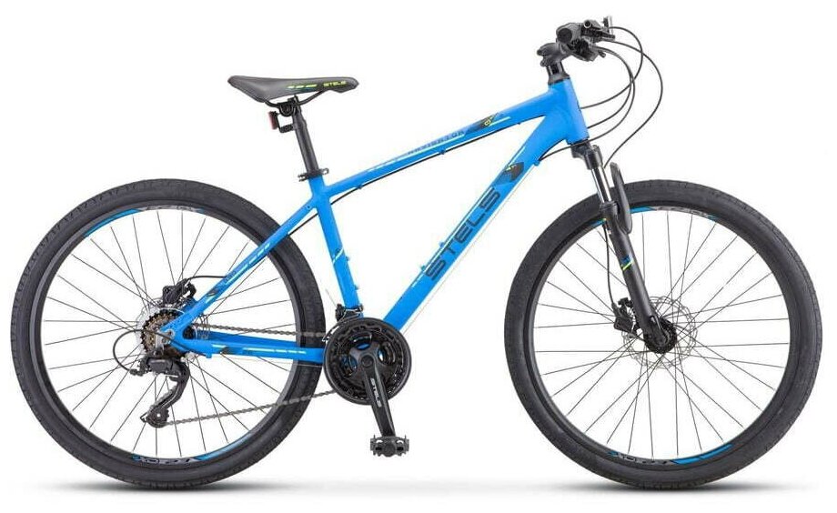 Велосипед Stels Navigator 590 D K010 синий/салатовый (LU094326) рама 16"