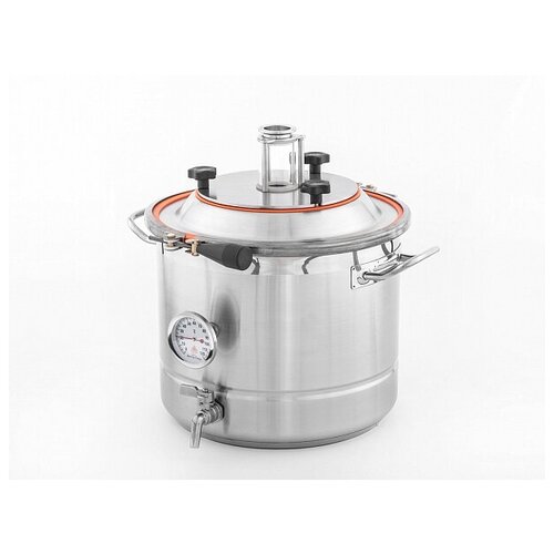 Перегонный куб Доктор Губер 21 л, крышка коническая с диоптром 1.5 дюйма