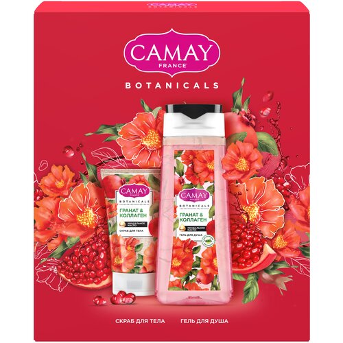Camay Набор Botanicals Гранат & коллаген подарочный набор camay botanicals скраб для тела цветы граната