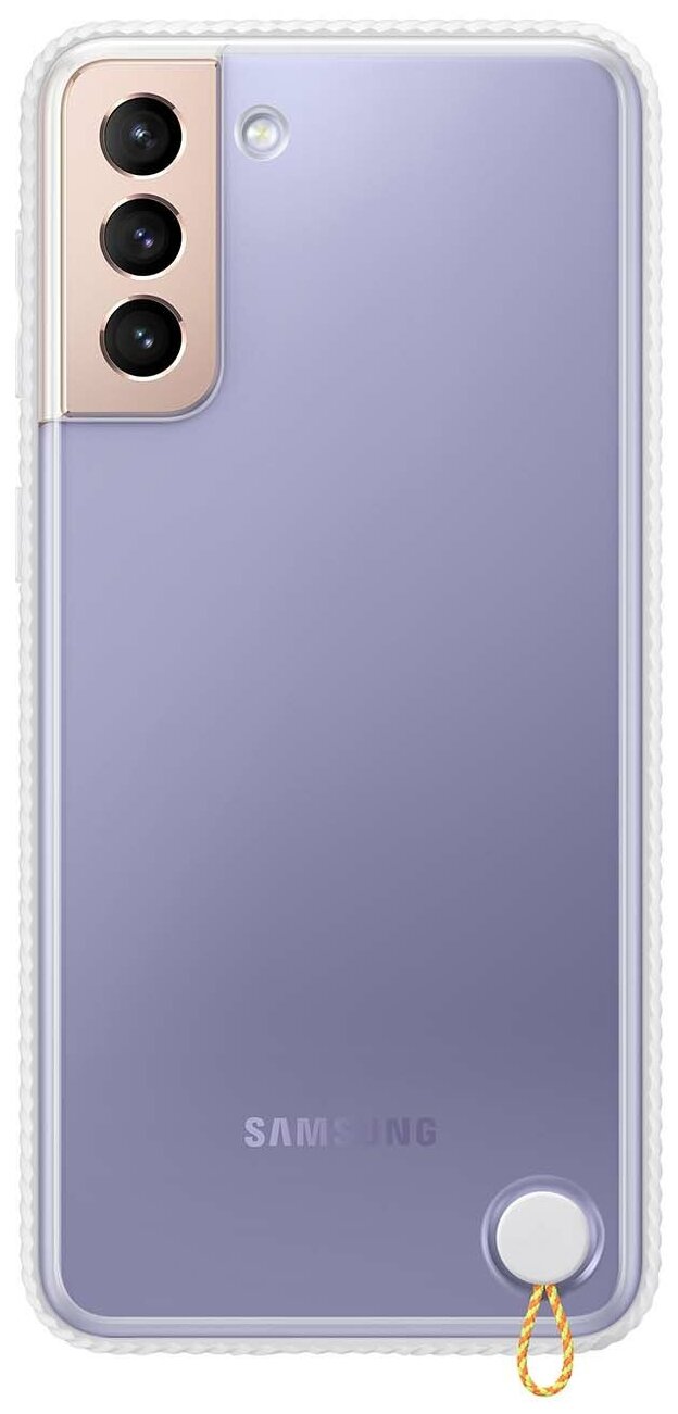Чехол Samsung Clear Protective Cover S21+ White frame EF-GG996