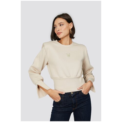 фото Толстовка женская, j.b4, артикул: 4wc1642, цвет: коричневый, размер: l