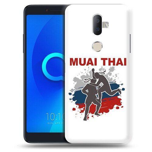 Чехол задняя-панель-накладка-бампер MyPads Муайтай для Alcatel 3V 5099D/Alcatel 3V противоударный