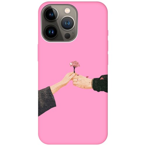 Силиконовый чехол на Apple iPhone 13 Pro / Эпл Айфон 13 Про с рисунком Hands Soft Touch розовый силиконовый чехол на apple iphone 13 эпл айфон 13 с рисунком lovers hands soft touch розовый