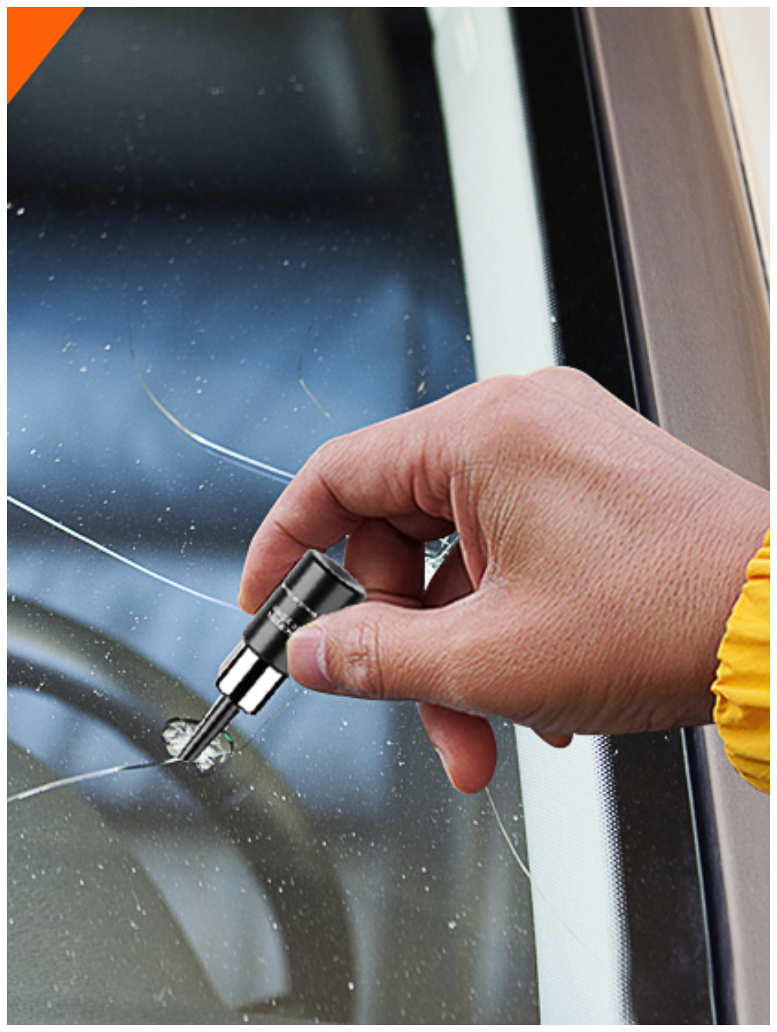 Набор для ремонта сколов и трещин лобового стекла автомобиля Ремкомплект повреждений автостекол Полимер клей 3 млл