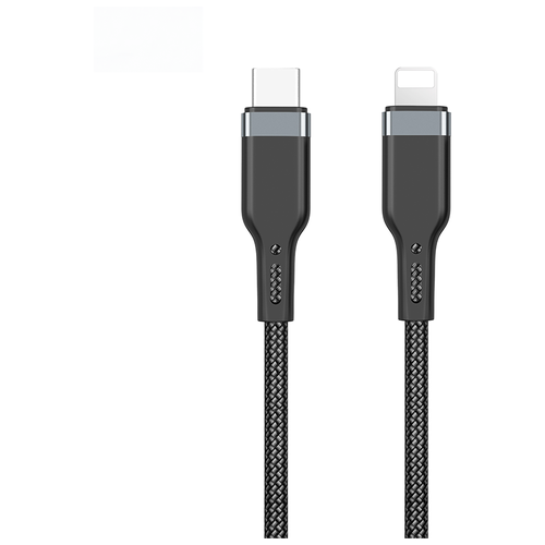 Кабель Wiwu USB C to Lightning Cable PT04 0.3 м Black зарядка 20w usb c power adapter usb c to lightning cable комплект кабель и адаптер