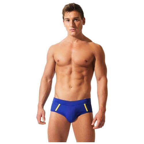 фото Плавки - брифы "punch hole contrast brief - blue" / code22 / синий / размер s
