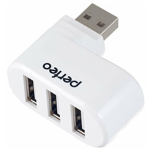 Perfeo USB-HUB 3 Port (PF-VI-H024 White) белый разветвитель usb hub perfeo pf vi h023 black 4 порта usb 2 0 черный