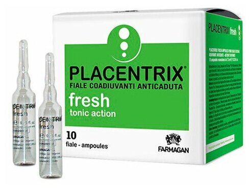 Farmagan Placentrix: Лосьон тонизирующий против выпадения волос в ампулах (Fresh Lotion Tonic Action), 10*7,5мл