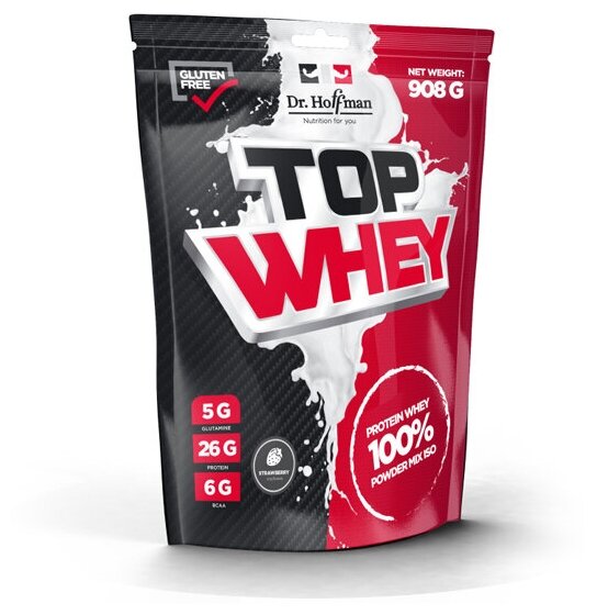 Сывороточный протеин Dr.Hoffman TOP WHEY пакет 908 гр (капучино)