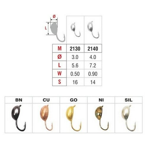 Stream Мормышка STREAM Плавунец с ушком (Размер 3; Вес (гр) 0,45 / BN)