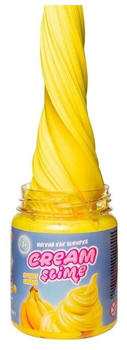 Cream-Slime с ароматом банана, 250 гр. Волшебный мир - фото №10