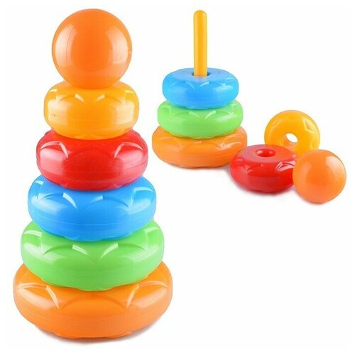 Пирамидка с кольцами большая