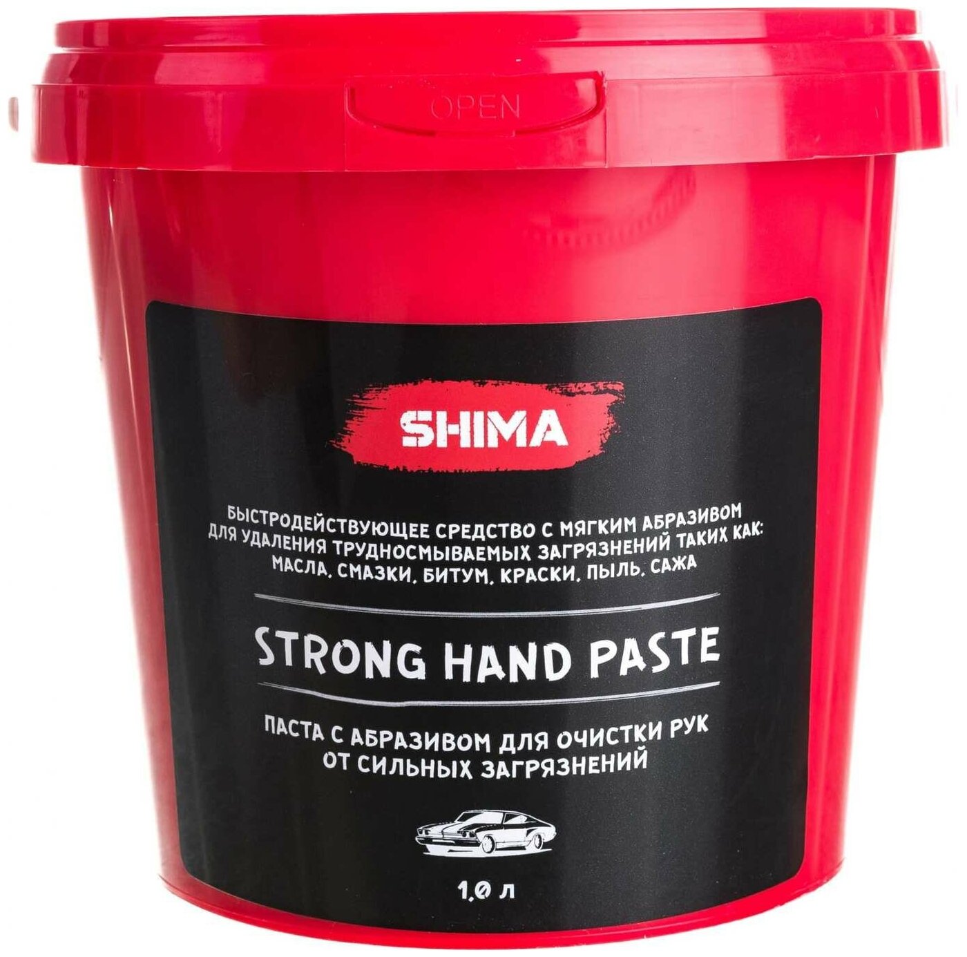 Паста для очистки рук от сильных загрязнений c абразивом SHIMA DETAILER STRONG HAND PASTE 11 л 4603740920445