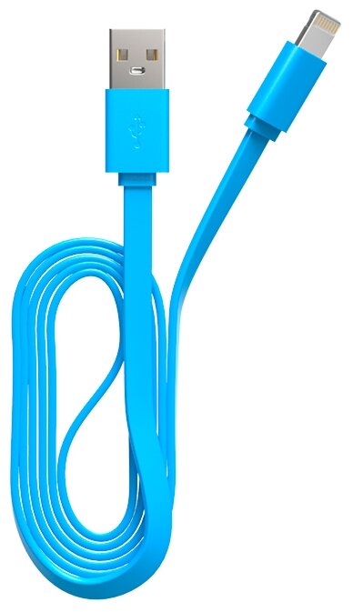 Кабель MAXVI USB - Lightning (MC-03F), 1 м, синий