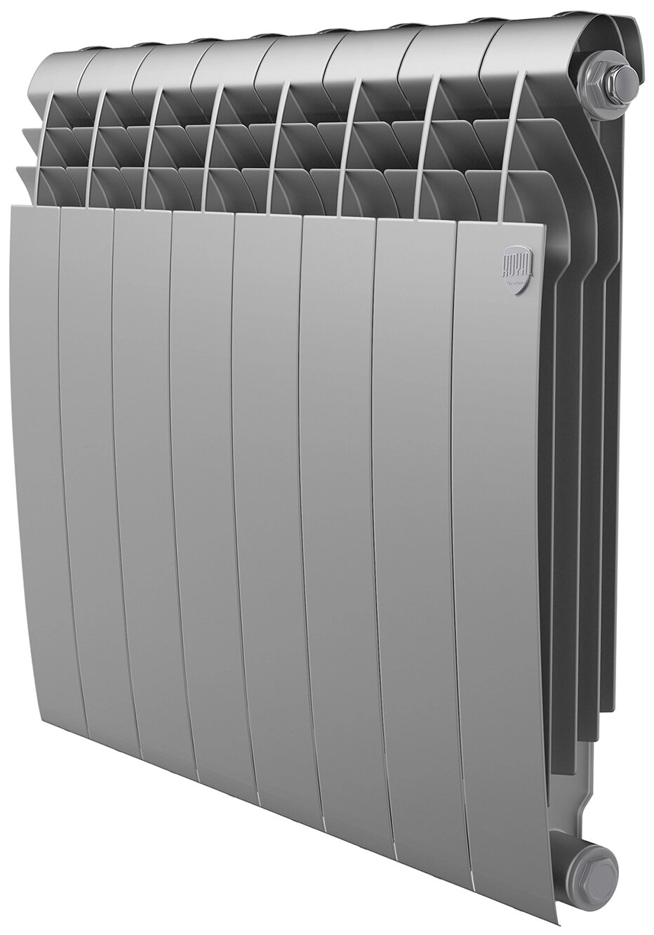 Радиатор секционный Royal Thermo BiLiner 500, кол-во секций: 8, 8.32 м2, 832 Вт, 640 мм.