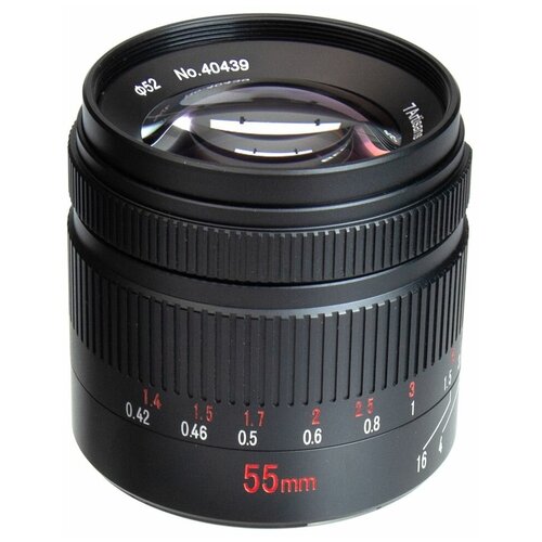 Объектив 7artisans 55mm F1.4 II micro 4/3, черный