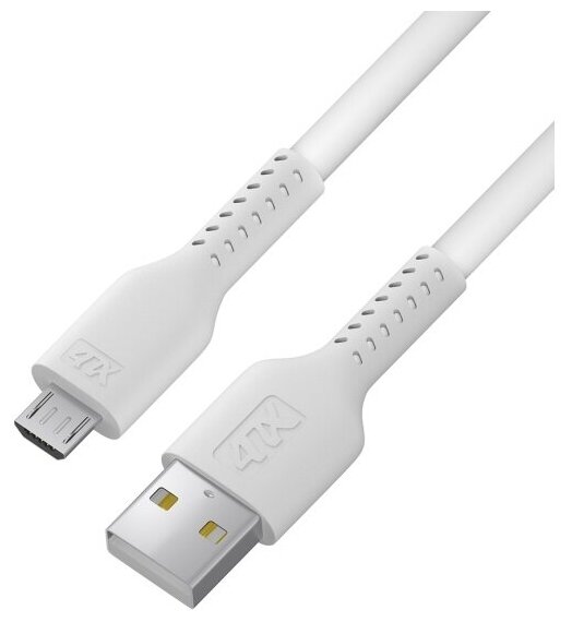 Кабель 4PH USB - micro USB, 2А, 0.5м, белый