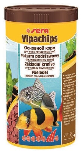 Корм для рыб Sera VIPACHIPS Nature 1000мл - фотография № 7