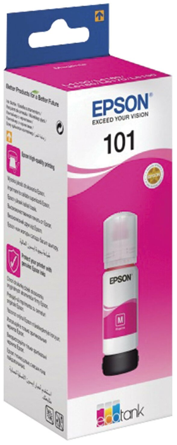 Картридж струйный Epson L101 (C13T03V34A) magenta для L4150/L4160/L6160/L6170/L6190