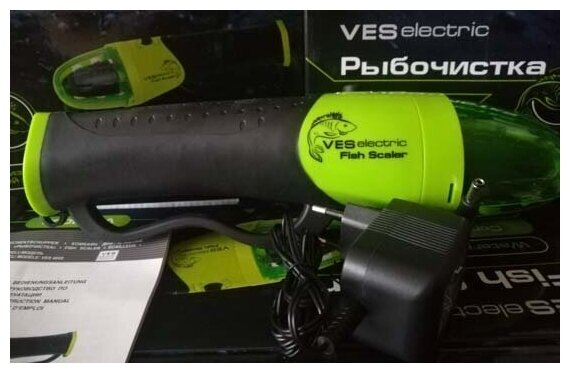 Электрорыбочистка машинка VES4000 для дома аккумуляторная с контейнером - фотография № 1