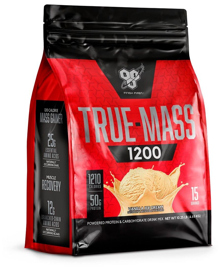 Гейнер BSN True-Mass 1200, 4700 г, ванильное мороженое