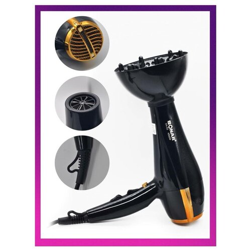 Профессиональный фен для волос PRO MAX Фен для волос Фен с диффузором Подарочный набор4500W 200000₽