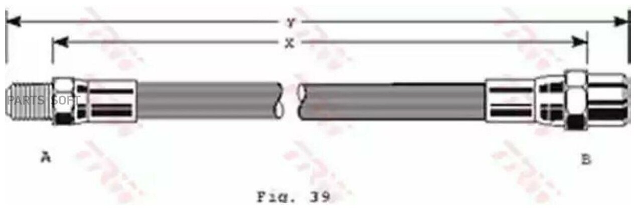 Шланг тормозной trw арт. phb128 - TRW арт. d52c1ddb03dc3183b0d9