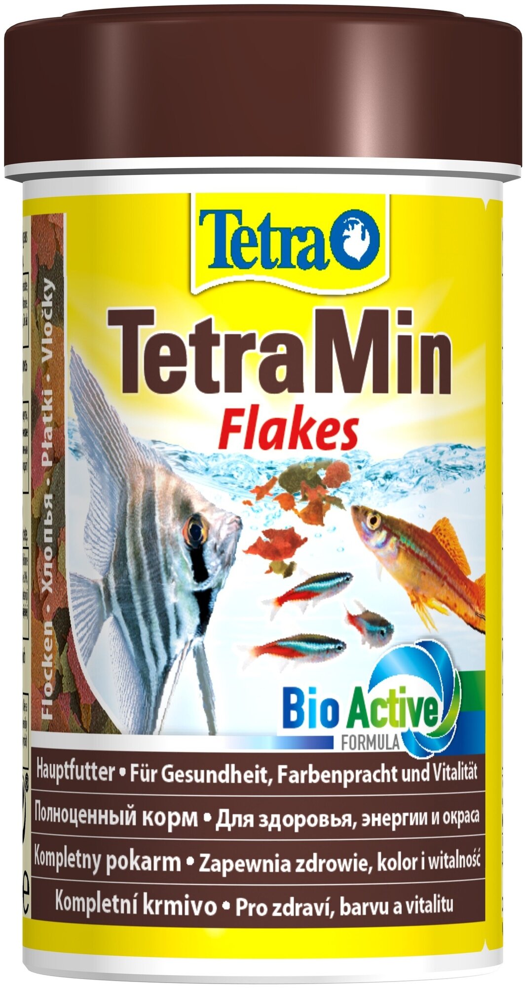 TETRAMIN FLAKES корм хлопья для всех видов рыб (100 мл)