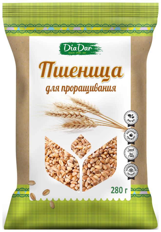 Пшеница диадар для проращивания 280 г.