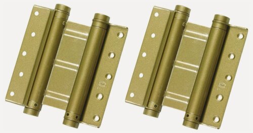 Изображение товара Петля пружинная двойная AMIG, цвет оливковый, лак, Артикул 3037-100-M(2), комплект 2 штуки