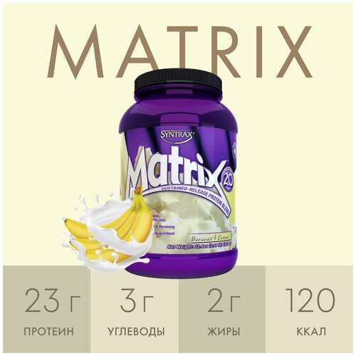 Протеин SynTrax Matrix, 907 гр., банановый крем протеин syntrax matrix 907 гр клубничный крем