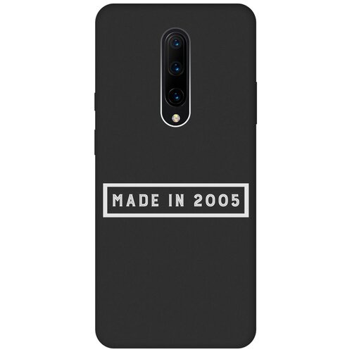 Матовый Soft Touch силиконовый чехол на OnePlus 7 Pro, ВанПлюс 7 Про с 3D принтом 2005 W черный матовый soft touch силиконовый чехол на oneplus 7 pro ванплюс 7 про с 3d принтом indifference w черный