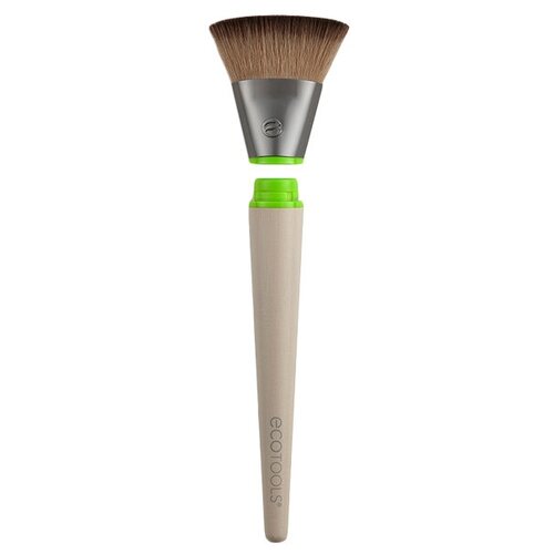 кисть для лица ecotools сменная насадка кисти для тональной основы ecotools interchangeables flawless buffer head Плоская кисть для тональной основы (сменная насадка и ручка) EcoTools Interchangeables Flat Foundation