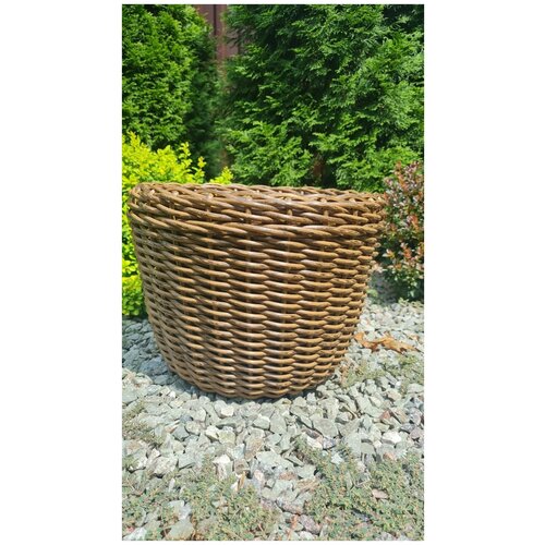 Кашпо CALAMUSDON, плетеное из искусственного ротанга 